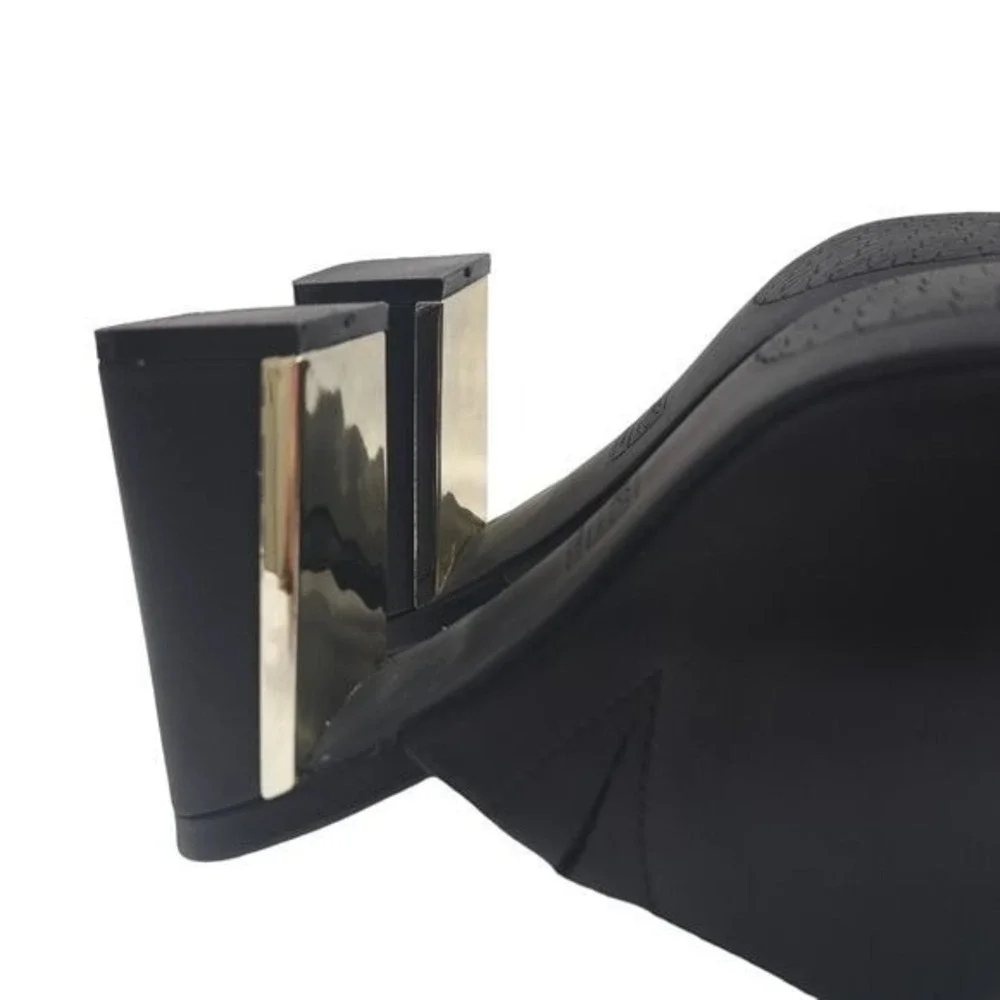 Jones New York Women's Signature JNY-‎ Hallena Black High Heel Mules Size 8.5 M - Picture 9 of 16